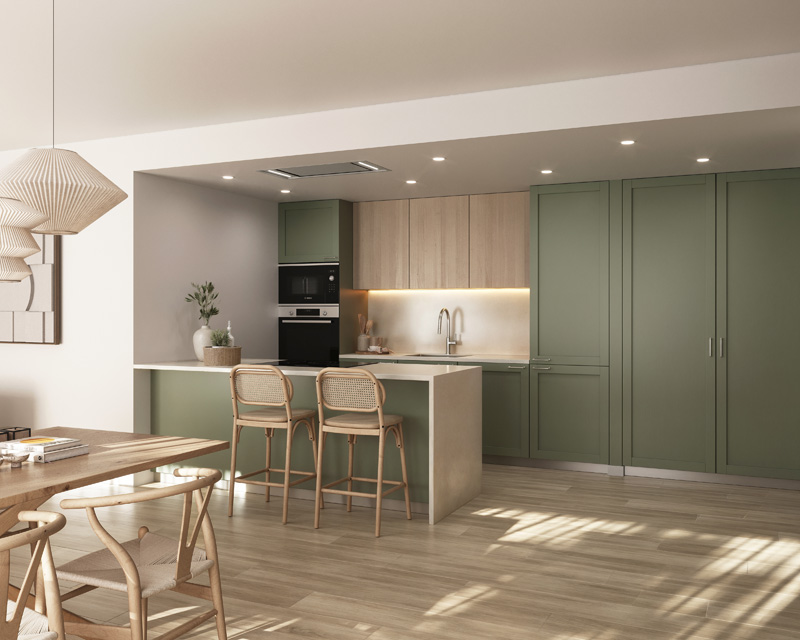 cocina estilo olivares para las casas configurables panorámicas de Buildlovers